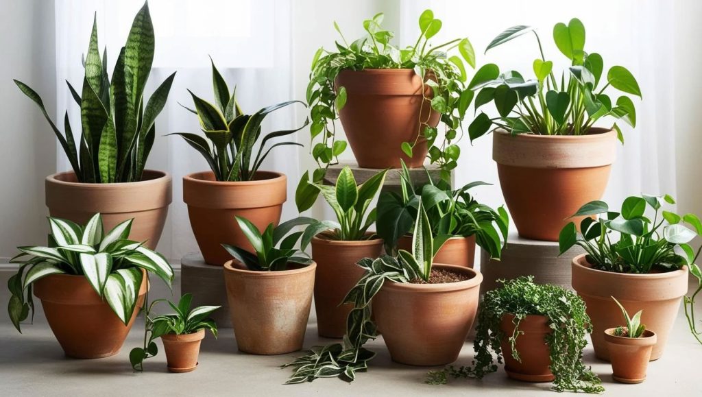 Low-maintenance indoor plant group for beginners easy indoor plants grouped together in small space